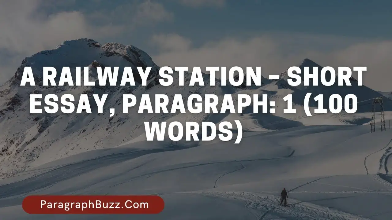 short paragraph on railway station
