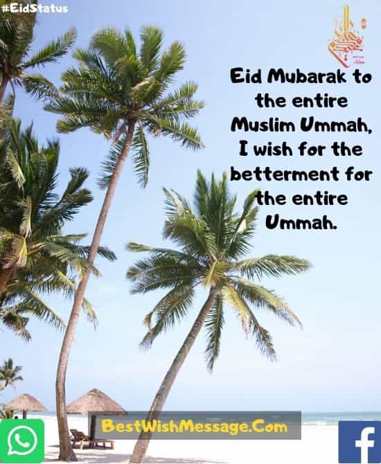 Eid Mubarak WhatsApp Status