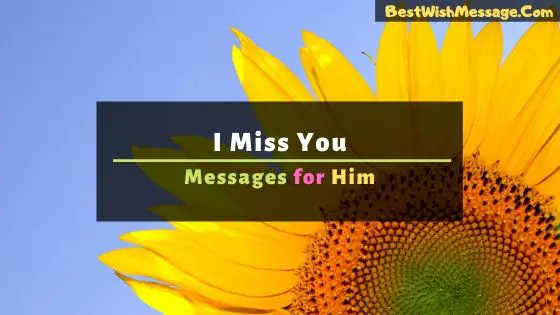 I Miss You Messages for Him