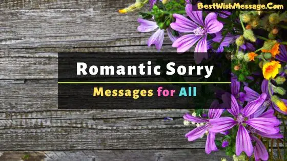 romantic sorry messages