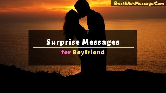 surprise messages for boyfriend