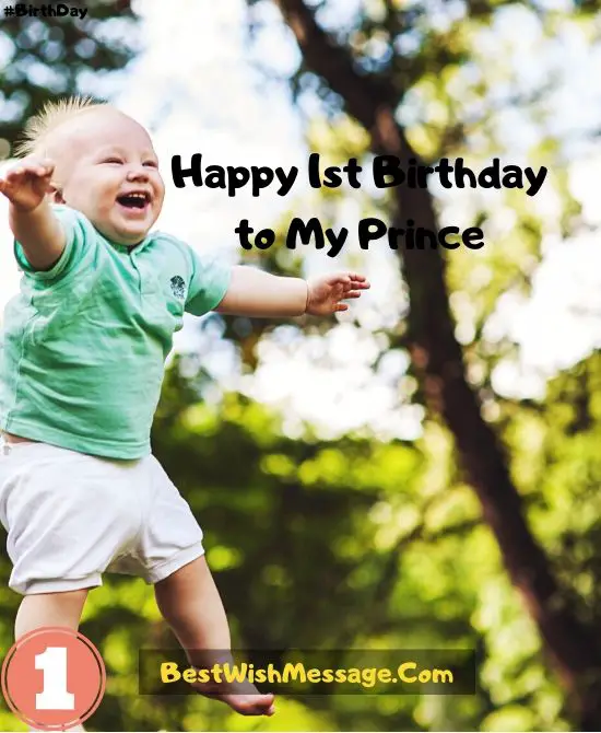 First Birthday Wishes for Baby Boys