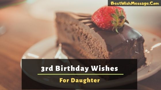 3rd birthday wishes for daughter
