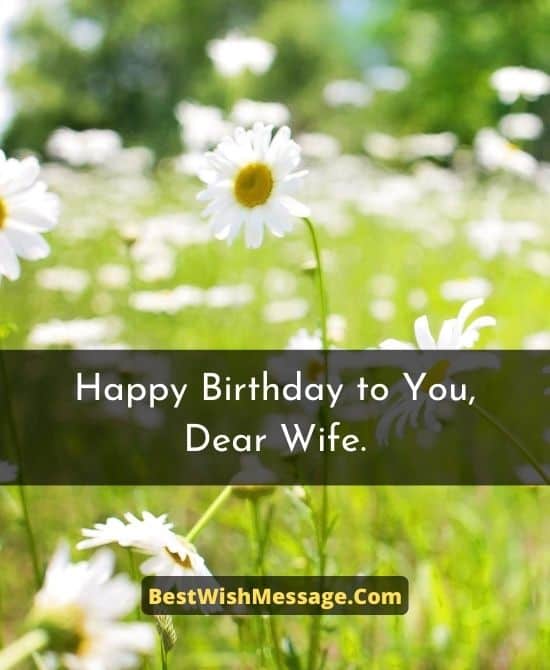 Birthday Wishes for Wife