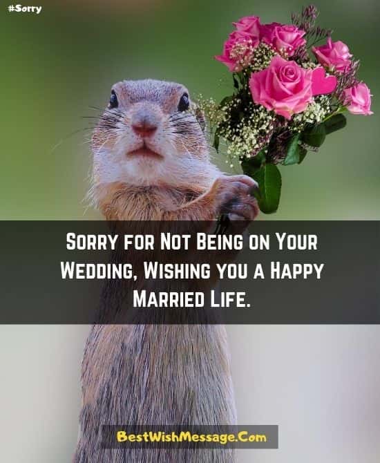 Wedding Messages if You Are not Attending