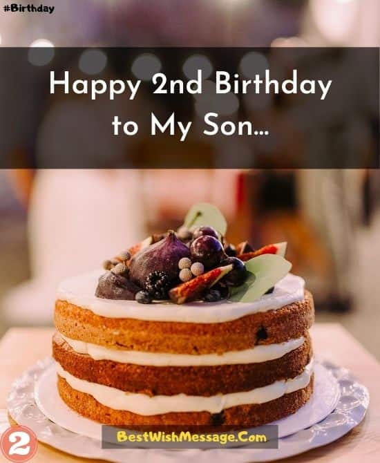 Birthday Wishes for Son Turning 2