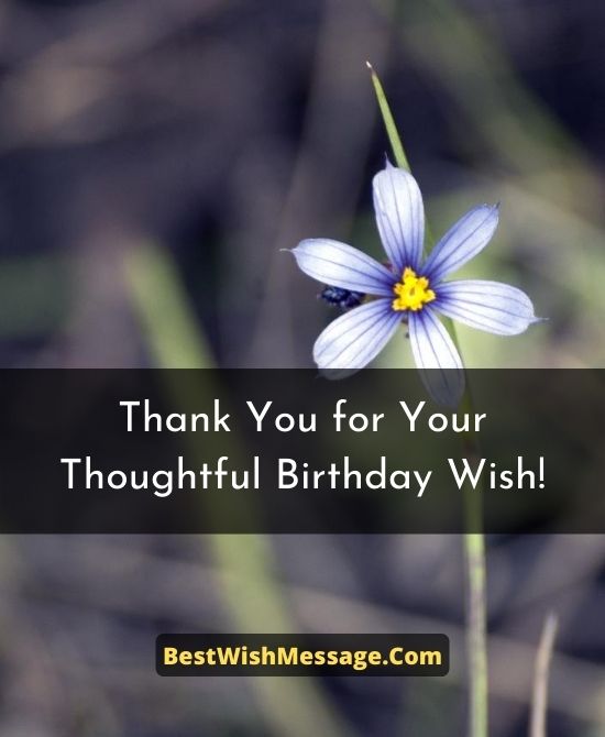 Thanks for Your Beautiful Wish, Honey!