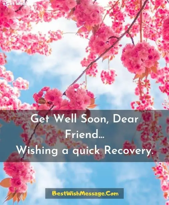 Get Well Soon Messages for Friend 