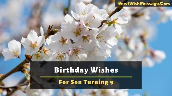 Birthday Wishes for Son Turning 9