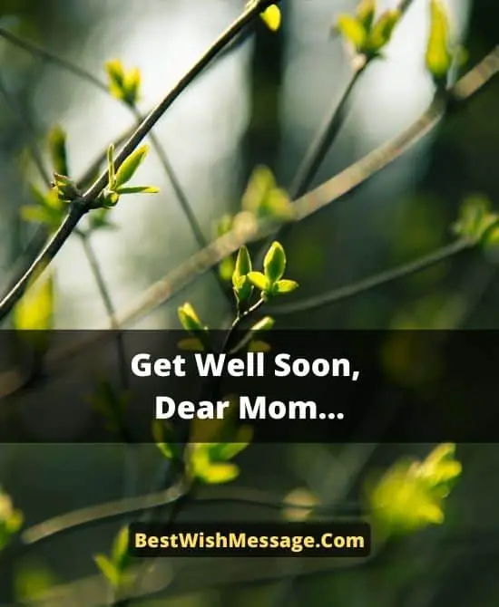 Get Well Soon Messages for Mom