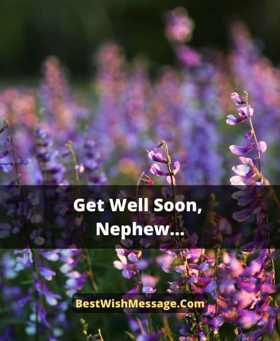 Quick Recovery Wishes for Nephew