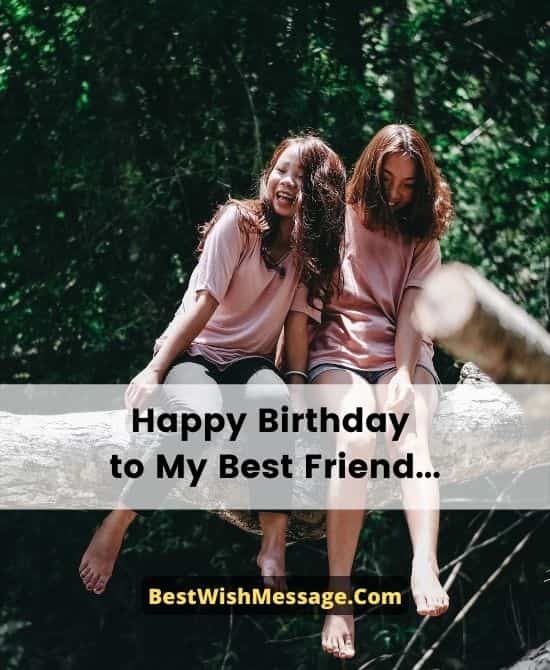 Heart Touching Birthday Messages to a Best Friend