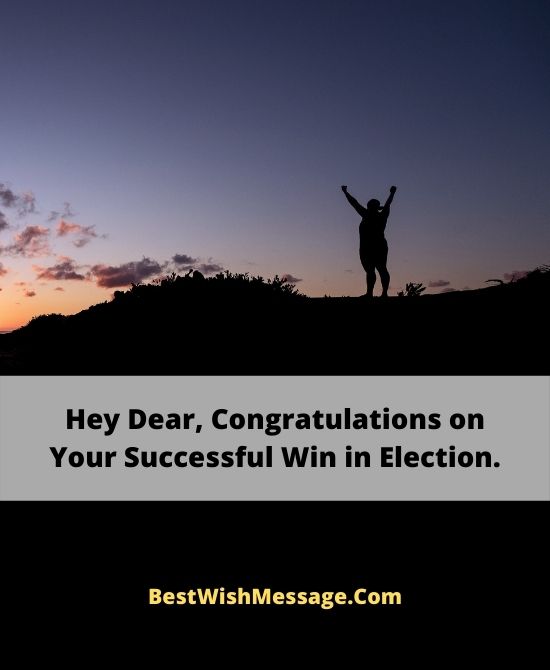 Congratulations Messages for Winning Election