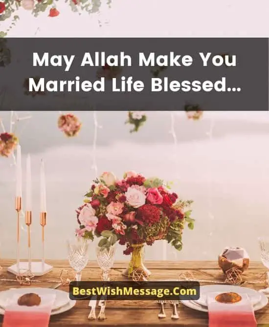 On blessings may allah your his marriage shower May Allah