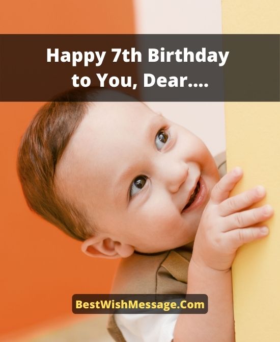 7th Birthday Messages 