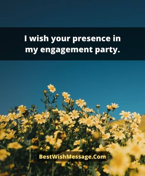 Engagement Invitation Wordings for Friends