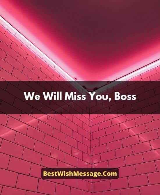 Goodbye Messages to Boss Who is Leaving 