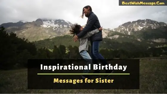 Inspirational Birthday Messages for Sister