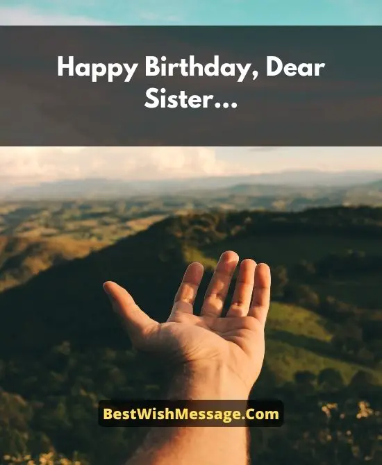 Christian Birthday Greetings for Sister