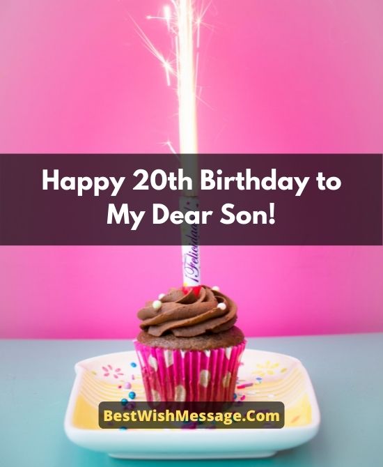 Heartwarming 20th Birthday Wishes for Son from Dad