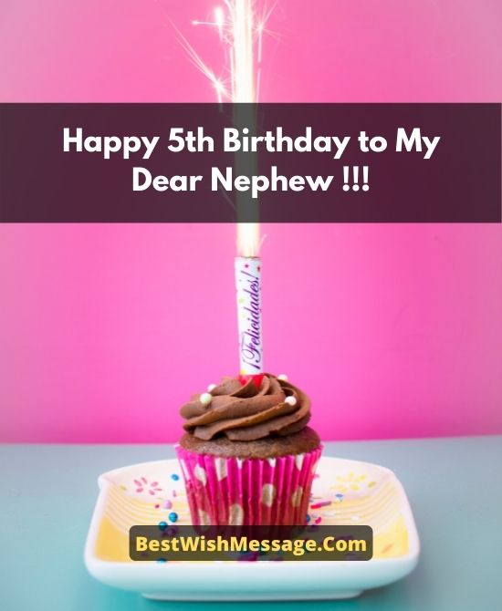 5th Birthday Messages for Nephew from Aunt