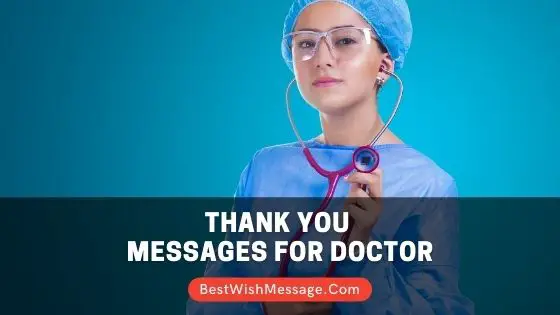 Thank You Messages for Doctor