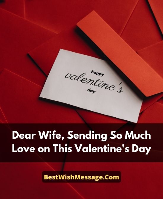 Valentine's Wishes for Wife from Husband
