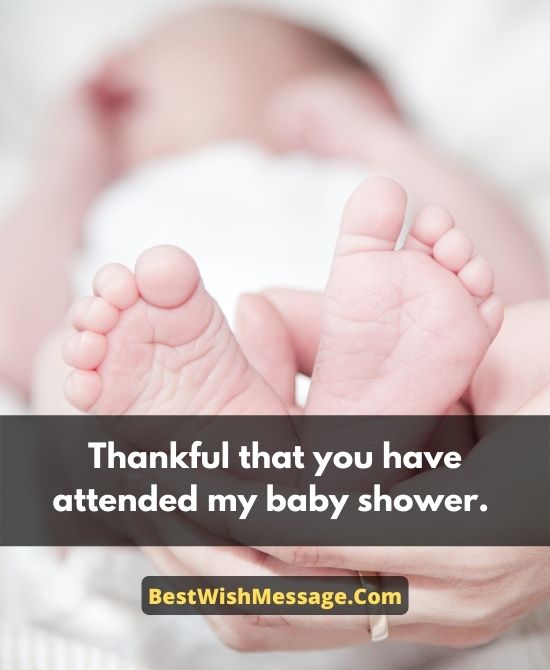 Thank You Messages for Baby Shower Wishes