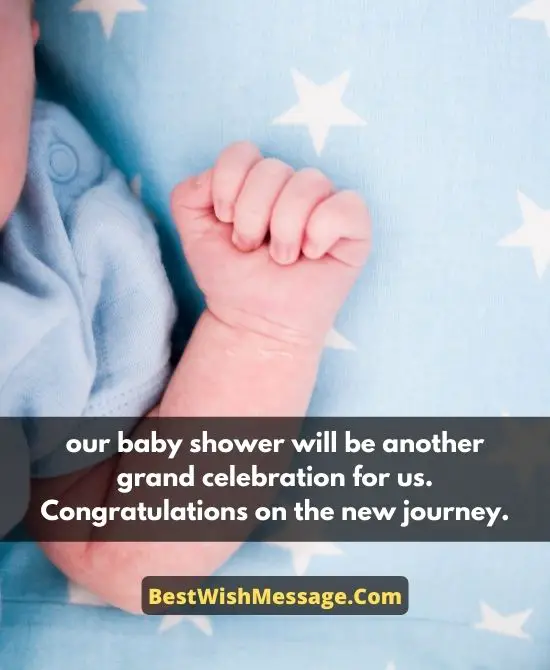 Congratulations Messages for Baby Shower of Second Child