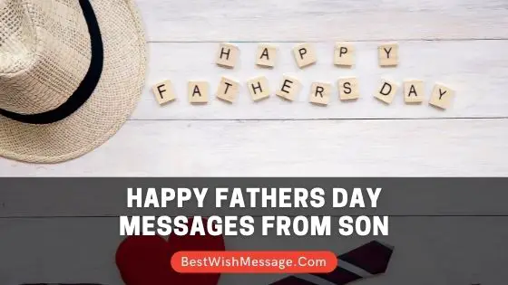 fathers day messages from son