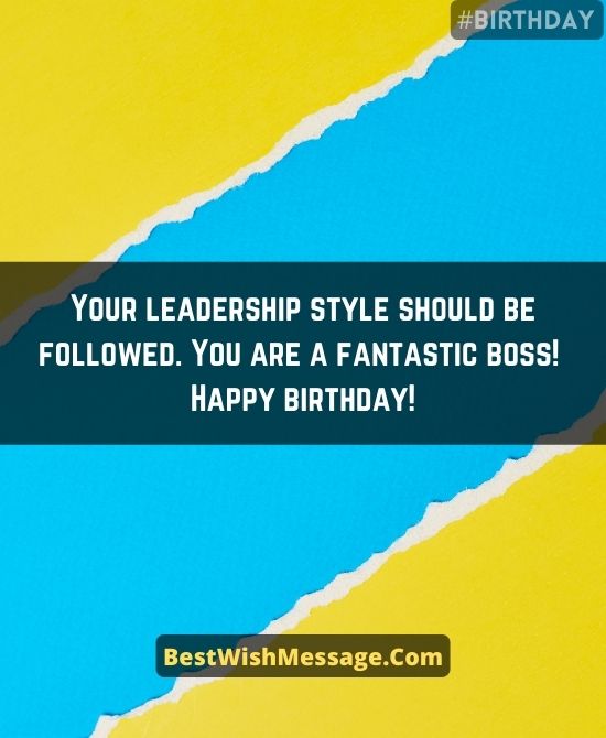 Birthday Wishes for Senior Boss