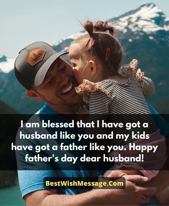 Meaningful Fathers Day Message to Husband