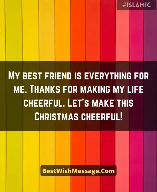 Funny Christmas Wishes for Best Friend