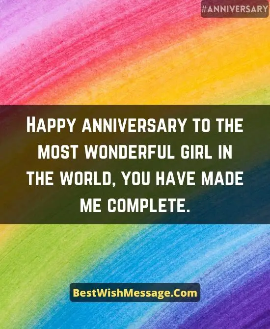1st Anniversary Messages for Wife