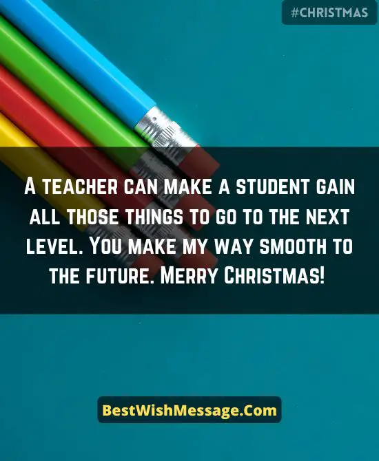 Christmas Wishes for School Teachers