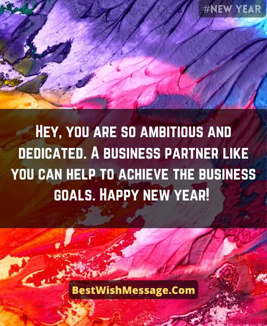 Happy New Year Wishes for Business Partner