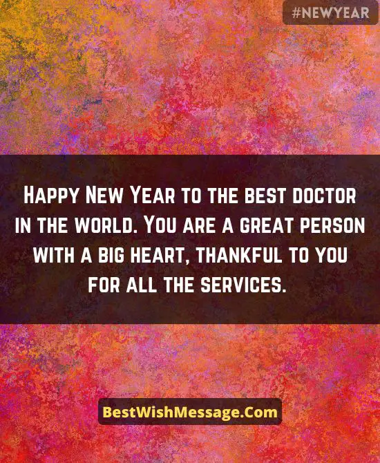 New Year Messages for Doctors