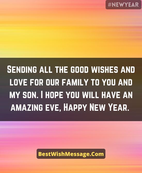 Loving New Year Greetings to Daughter-in-Law