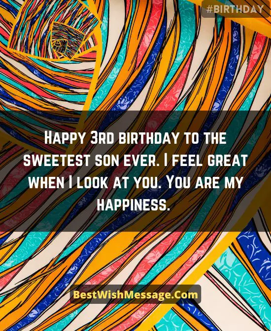 Birthday Wishes for Son Turning 3