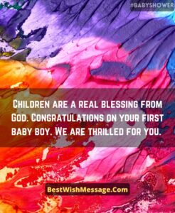34+ Best Baby Shower Messages for Boy | Greetings Wishes