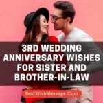 3rd Wedding Anniversary Wishes for Sister and Brother-in-Law
