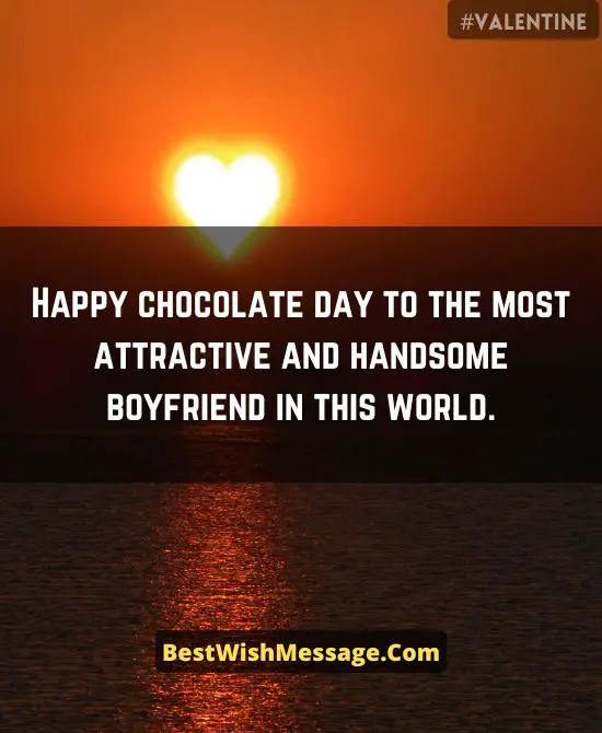 Romantic Chocolate Day Messages to Boyfriend