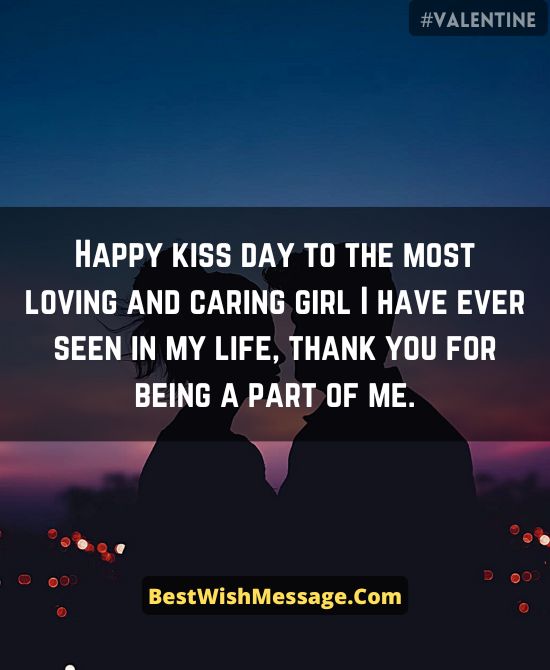 Kiss Day Messages to Girlfriend