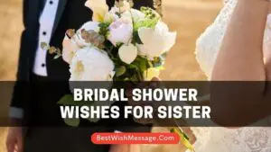 50+ Bridal Shower Wishes for Sister | Bridal Greetings to Sister