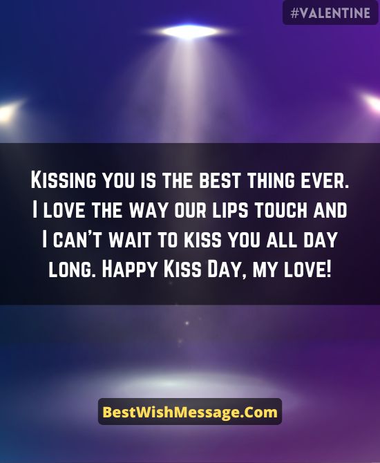 Loving Kiss Day Greetings for Boyfriend