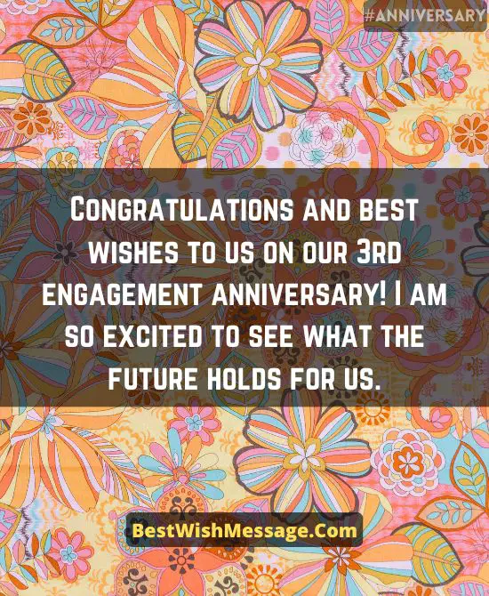 3rd Engagement Anniversary Messages to Husband