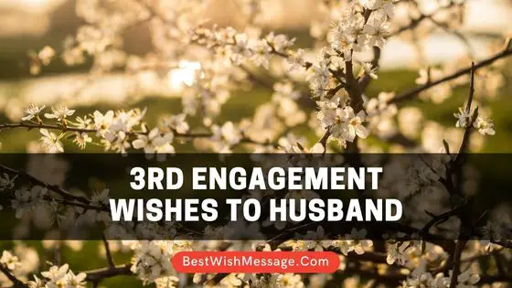 3rd Engagement Anniversary Wishes to Husband