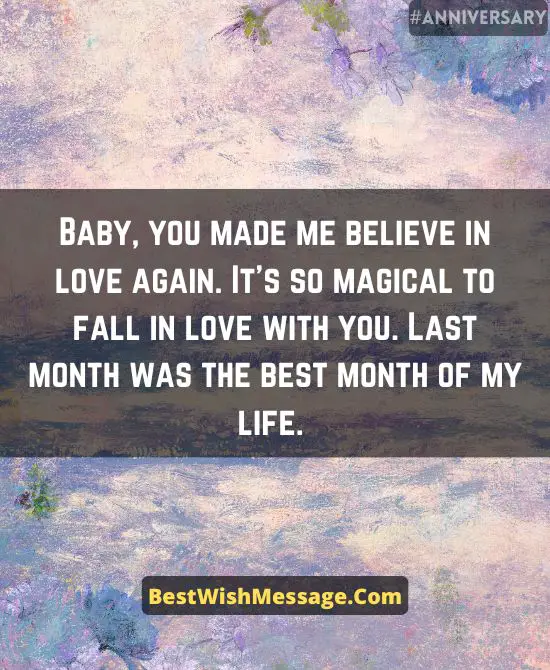 Romantic Monthsary Messages for Boyfriend