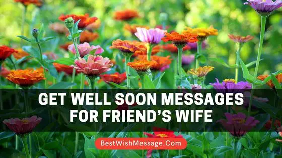 Get Well Soon Messages for Friend’s Wife