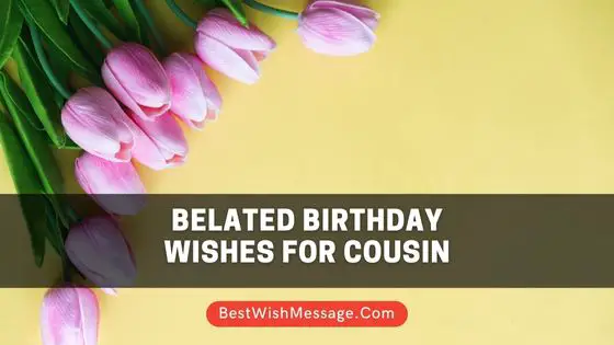 Belated Birthday Wishes for Cousin